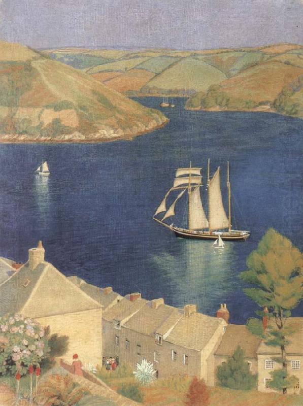 Joseph E.Southall The Three-Masted Schooner china oil painting image